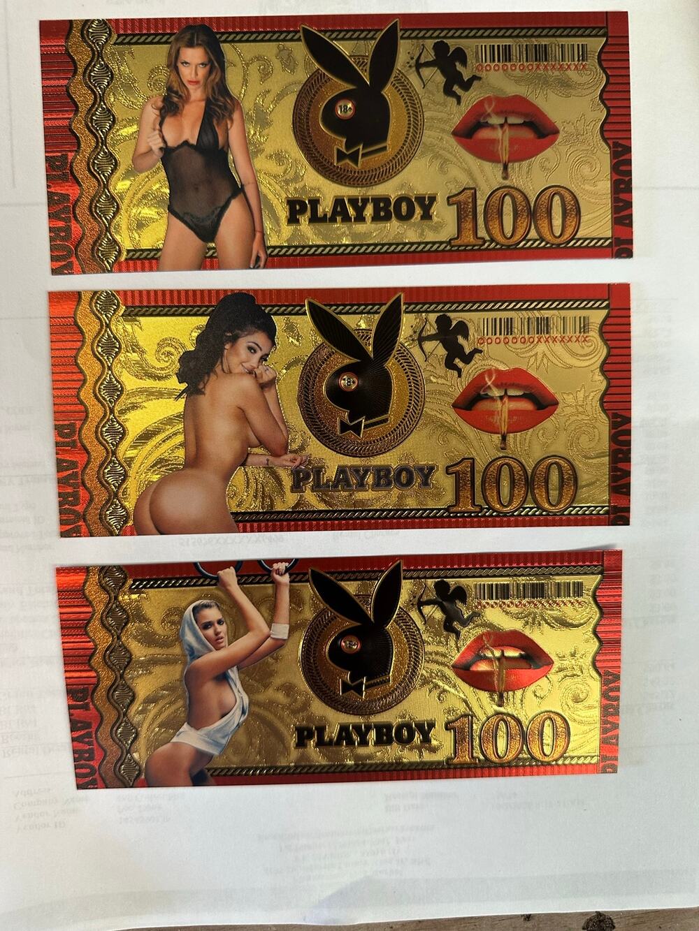 Playboy 12-Piece Gold-Tone Foil Novelty Note Set – Adult Collectibles